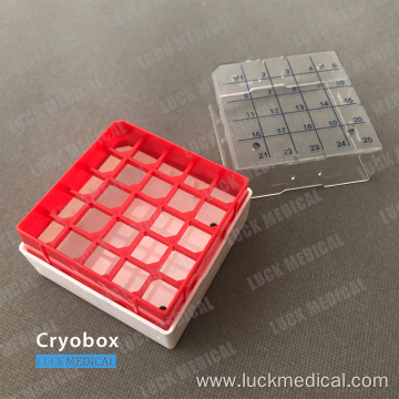 Plastic Cryobox for Cryotube Storage